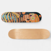 Dia de los el esqueleto persoonlijk skateboard (Horizontaal)