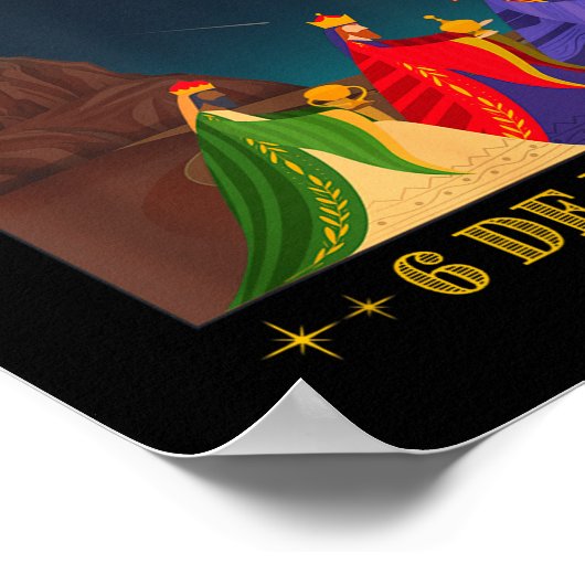 Dia De Los Es Magos 6 De Enero Ephany  Poster (Hoek)