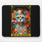 Dia De Los Meowtos Sugar Skull Cat Gift  Muismat (Voorkant)