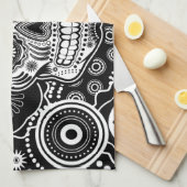 Dia De Los Muertes Sugar Skull Theedoek (Quarter Fold)