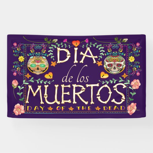 Dia de los Muerto Day of the Dead Banner (Horizontaal)