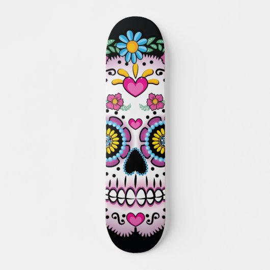 Dia de los Muerto Sugar skull Skateboard (Voorkant)