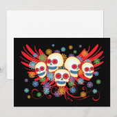 Dia de los Muertos 5x7 uitnodiging (Voorkant / Achterkant)