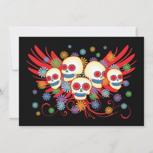 Dia de los Muertos 5x7 uitnodiging
