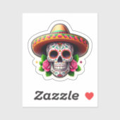 Dia de los Muertos 6 Sticker (Vel)