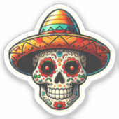 Dia de los Muertos 7 Sticker (Voorkant)