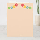 Dia De Los Muertos Alebrije Beren Papel Picado Bedankkaart (Achterkant)