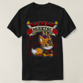 Dia De Los Muertos Animals Fox T-shirt (Design voorkant)