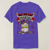 Dia de Los Muertos Animals Owl T-shirt (Design voorkant)