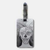 Dia de los Muertos Bagagelabel (Achterkant verticaal)