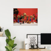 Dia de los Muertos Bandoleros Poster (Thuiskantoor)