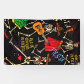 DIA DE LOS MUERTOS Banner MET GROMMETS (Horizontaal)