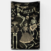 DIA DE LOS MUERTOS Banner MET GROMMETS (Verticaal)