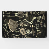 DIA DE LOS MUERTOS Banner MET GROMMETS (Horizontaal)