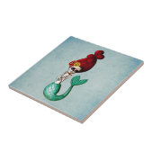 Dia de Los Muertos Beauful Mermaid Tegeltje (Zijkant)