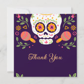 Dia De Los Muertos Bedankkaart (Voorkant)
