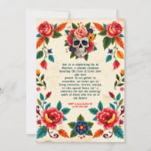 Día de los Muertos Bot van Bloem tot Bloei Kaart (Achterkant)