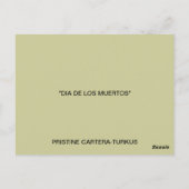 DIA DE LOS MUERTOS BRIEFKAART (Achterkant)