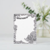 Dia De Los Muertos Briefkaart (Staand voorkant)