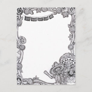 Dia De Los Muertos Briefkaart