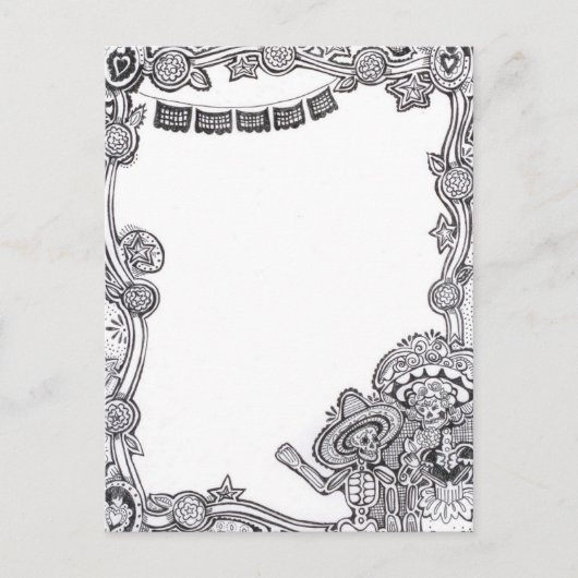 Dia De Los Muertos Briefkaart (Voorkant)