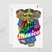 DIA DE LOS MUERTOS BRIEFKAART (Voorkant / Achterkant)