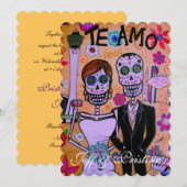 DIA DE LOS MUERTOS BRUILOFT IN LAS VEGAS KAART (Voorkant / Achterkant)