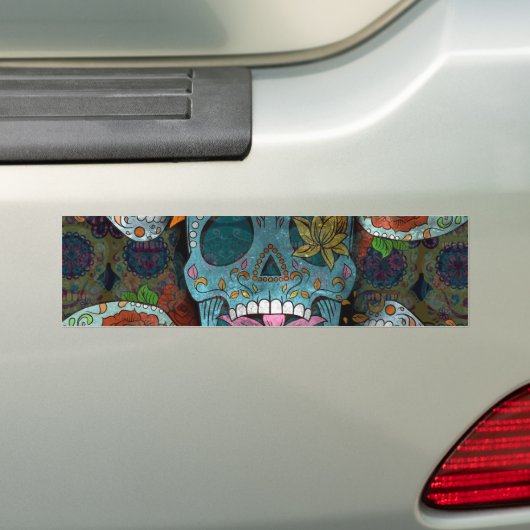 Dia De Los Muertos Bumpersticker (Op auto)