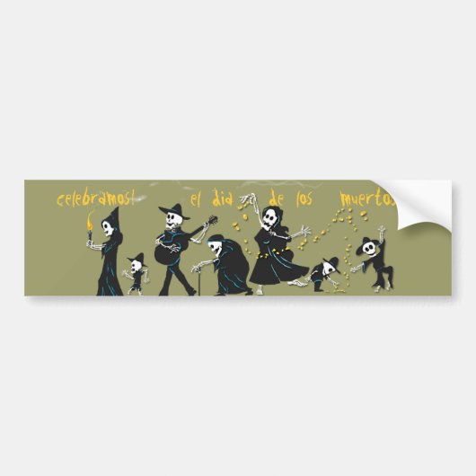 Dia De Los Muertos - Bumpersticker (Voorkant)