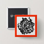 Dia de los muertos Button (Voorkant /achterkant)