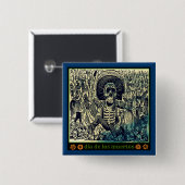 Dia de los muertos Button (Voorkant /achterkant)