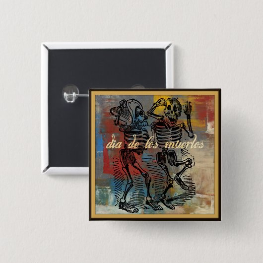 Dia de los muertos Button (Voorkant /achterkant)