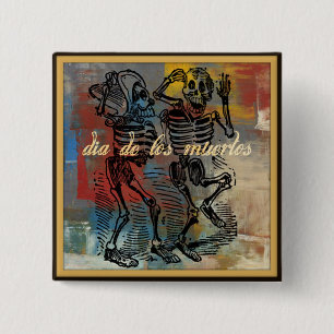 Dia de los muertos Button