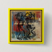 Dia de los muertos Button (Voorkant)