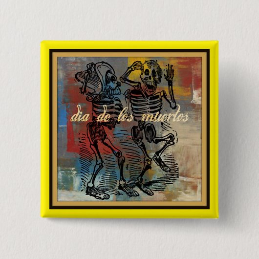 Dia de los muertos Button (Voorkant)