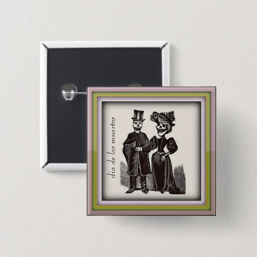 Dia de los muertos Button (Voorkant /achterkant)