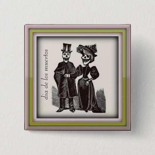 Dia de los muertos Button (Voorkant)