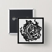 Dia de los muertos Button (Voorkant /achterkant)