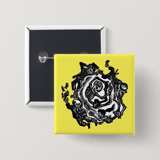 Dia de los muertos Button (Voorkant /achterkant)
