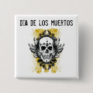 Dia de los muertos Button