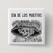 Dia de los muertos Button (Voorkant)