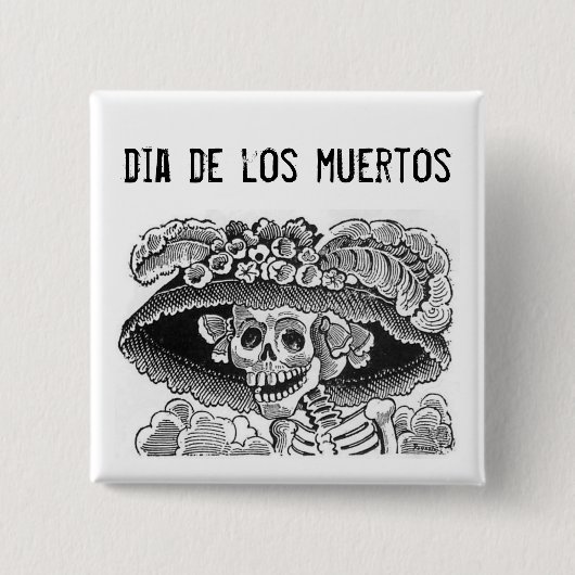 Dia de los muertos Button (Voorkant)