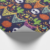 Dia De Los Muertos Cadeaupapier (Hoek)