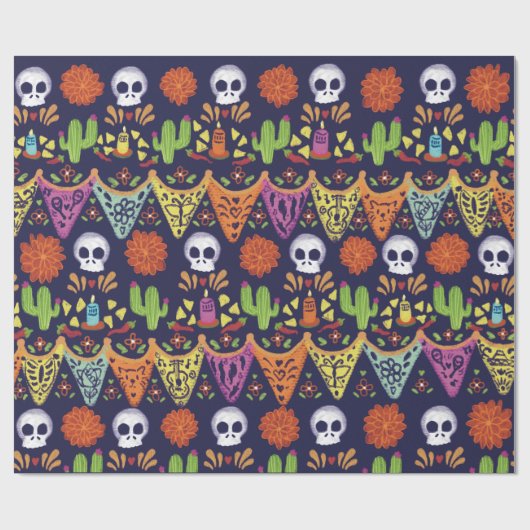 Dia De Los Muertos Cadeaupapier (Vlak)