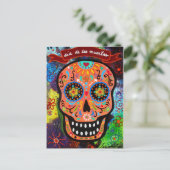 DIA DE LOS MUERTOS CALAVERA BRIEFKAART (Staand voorkant)