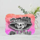 Dia de los Muertos Calavera   Kaart (Staand voorkant)