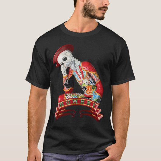 Dia de los Muertos Calavera Man T-shirt (Voorkant)
