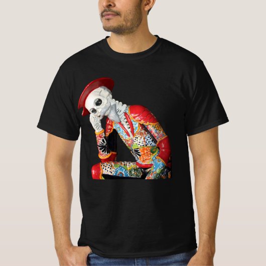 Dia de los Muertos Calavera Man  T-shirt (Voorkant)