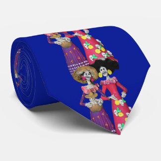 Dia De Los Muertos Calavera Vriendinnen Stropdas
