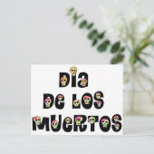 Dia De Los Muertos Calaveras Briefkaart (Staand voorkant)
